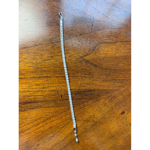 Bridal Jewelry Set Rhinestone Silver Necklace‎ Bracelet Hair Comb Wedding - Picture 3 of 5